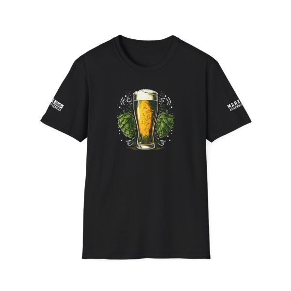 T-Shirt "Bierglas mit Hopfendolden" – Bild 1